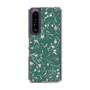 Slim Protection Case［ MERCURYDUO - BotanicalFlower - Green ］