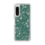 Slim Protection Case［ MERCURYDUO - BotanicalFlower - Green ］