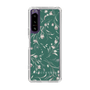 Slim Protection Case［ MERCURYDUO - BotanicalFlower - Green ］