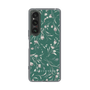 Slim Protection Case［ MERCURYDUO - BotanicalFlower - Green ］