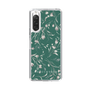 Slim Protection Case［ MERCURYDUO - BotanicalFlower - Green ］
