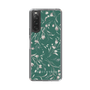 Slim Protection Case［ MERCURYDUO - BotanicalFlower - Green ］