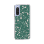 Slim Protection Case［ MERCURYDUO - BotanicalFlower - Green ］