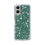 Slim Protection Case［ MERCURYDUO - BotanicalFlower - Green ］