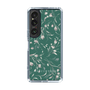 Slim Protection Case［ MERCURYDUO - BotanicalFlower - Green ］