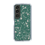 Slim Protection Case［ MERCURYDUO - BotanicalFlower - Green ］
