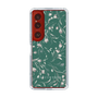 Slim Protection Case［ MERCURYDUO - BotanicalFlower - Green ］