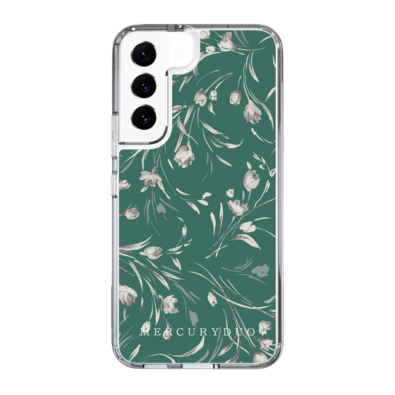 Slim Protection Case［ MERCURYDUO - BotanicalFlower - Green ］