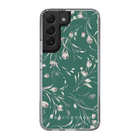 Slim Protection Case［ MERCURYDUO - BotanicalFlower - Green ］