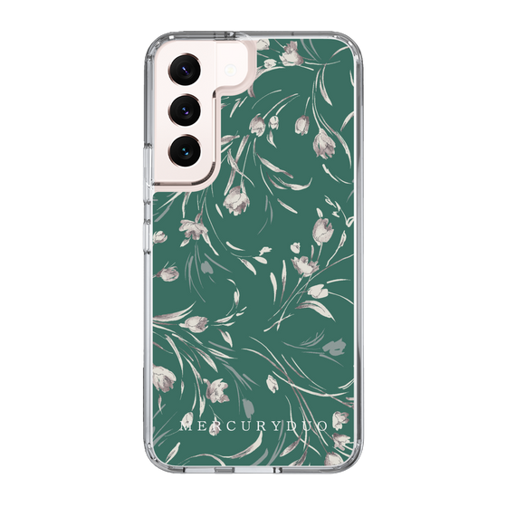 Slim Protection Case［ MERCURYDUO - BotanicalFlower - Green ］