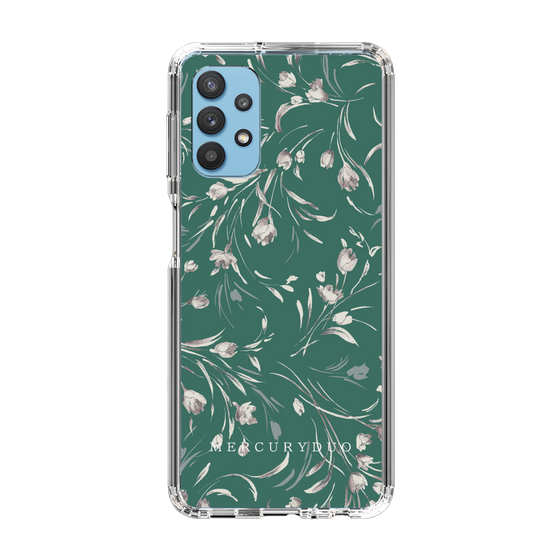 Slim Protection Case［ MERCURYDUO - BotanicalFlower - Green ］