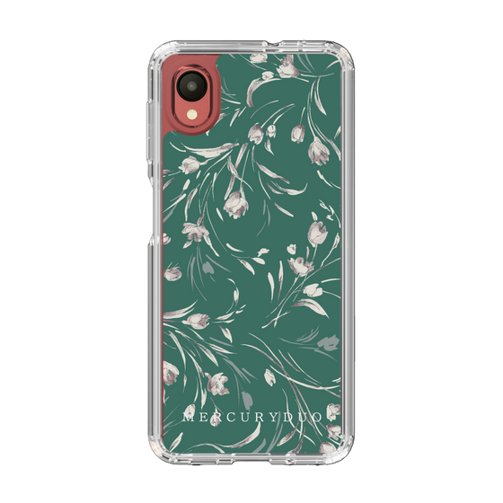 Slim Protection Case［ MERCURYDUO - BotanicalFlower - Green ］