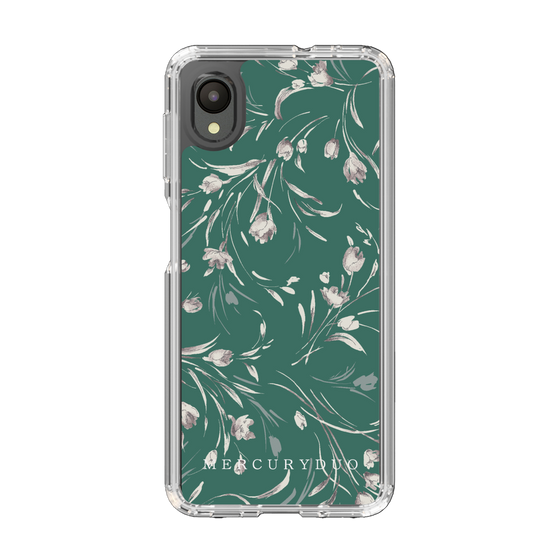 Slim Protection Case［ MERCURYDUO - BotanicalFlower - Green ］