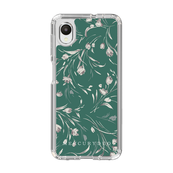 Slim Protection Case［ MERCURYDUO - BotanicalFlower - Green ］