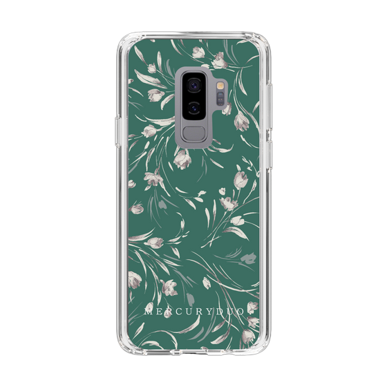 Slim Protection Case［ MERCURYDUO - BotanicalFlower - Green ］