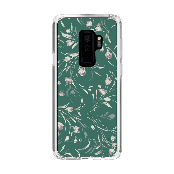 Slim Protection Case［ MERCURYDUO - BotanicalFlower - Green ］
