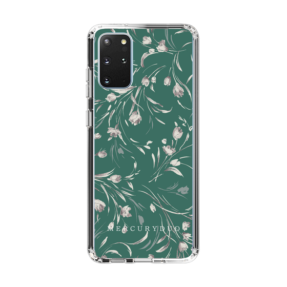 Slim Protection Case［ MERCURYDUO - BotanicalFlower - Green ］