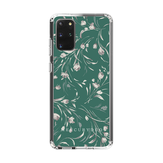 Slim Protection Case［ MERCURYDUO - BotanicalFlower - Green ］