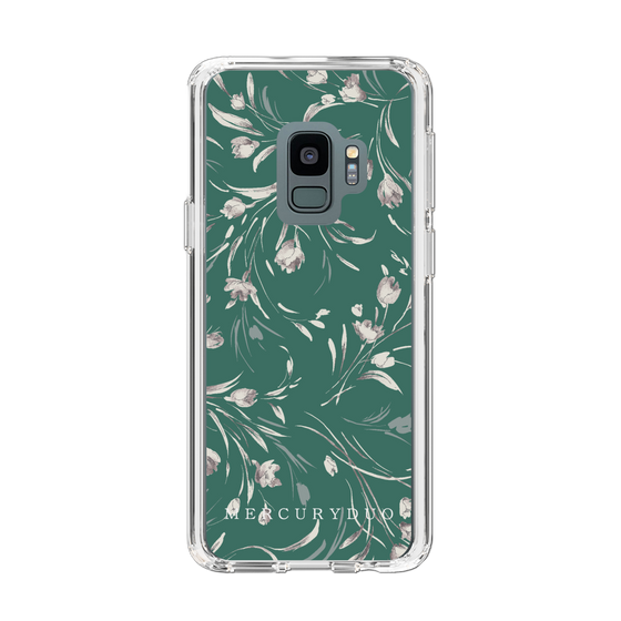 Slim Protection Case［ MERCURYDUO - BotanicalFlower - Green ］