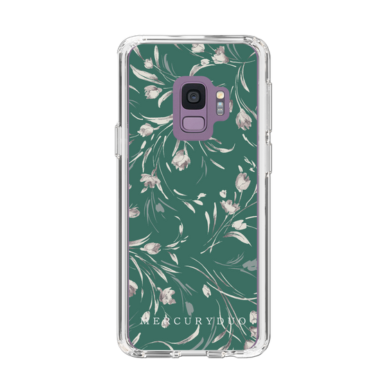 Slim Protection Case［ MERCURYDUO - BotanicalFlower - Green ］