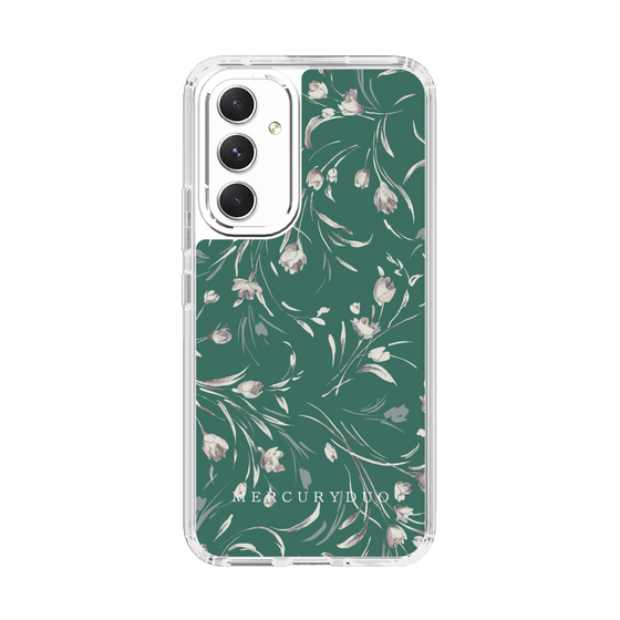 Slim Protection Case［ MERCURYDUO - BotanicalFlower - Green ］