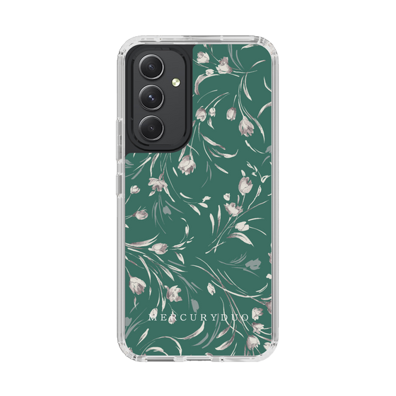 Slim Protection Case［ MERCURYDUO - BotanicalFlower - Green ］