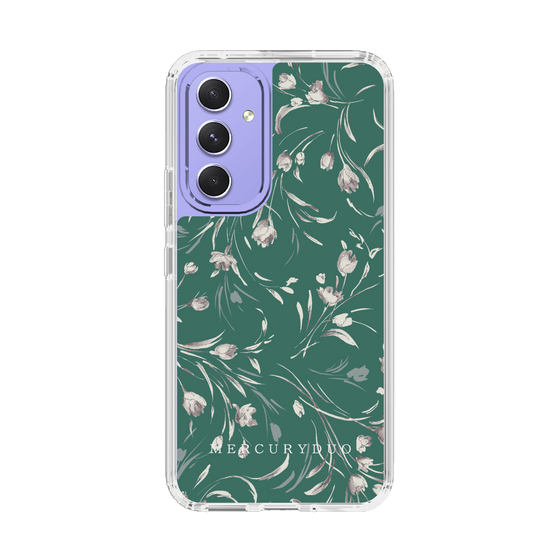 Slim Protection Case［ MERCURYDUO - BotanicalFlower - Green ］
