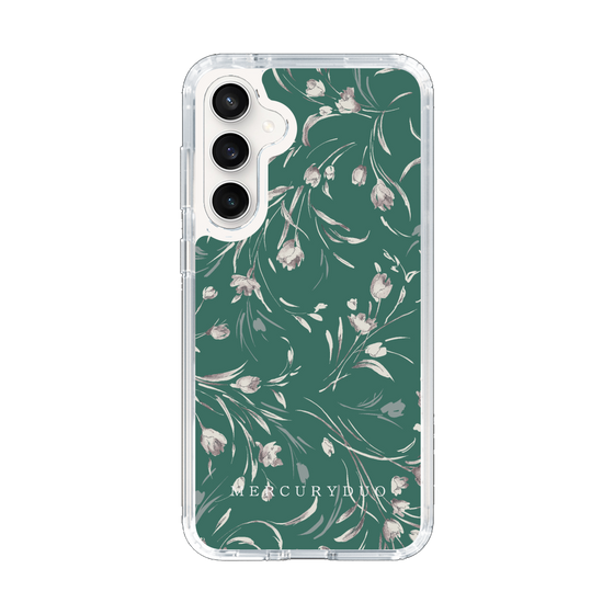 Slim Protection Case［ MERCURYDUO - BotanicalFlower - Green ］