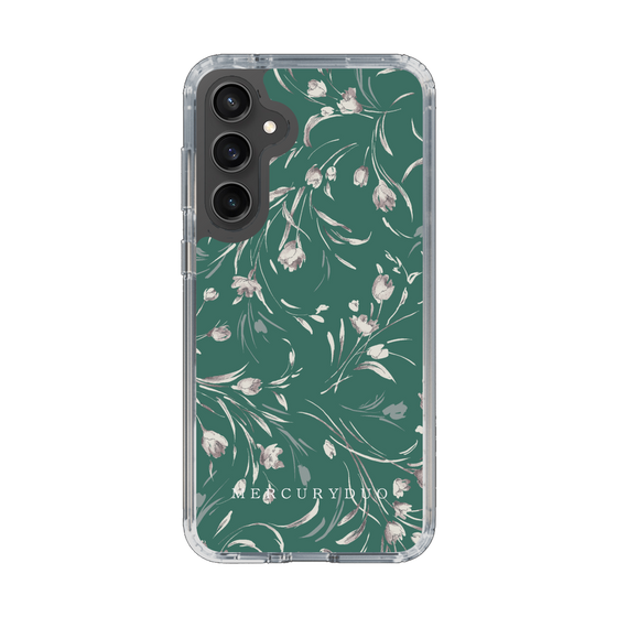 Slim Protection Case［ MERCURYDUO - BotanicalFlower - Green ］