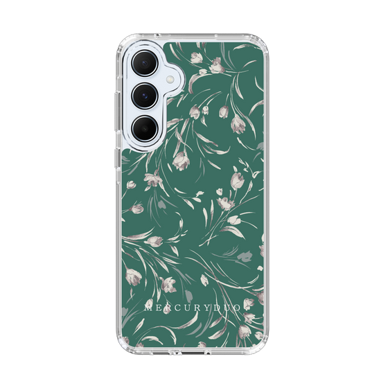 Slim Protection Case［ MERCURYDUO - BotanicalFlower - Green ］