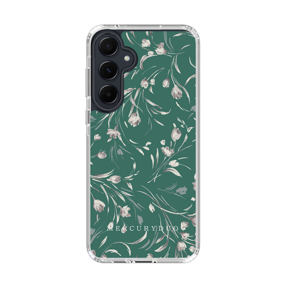 Slim Protection Case［ MERCURYDUO - BotanicalFlower - Green ］