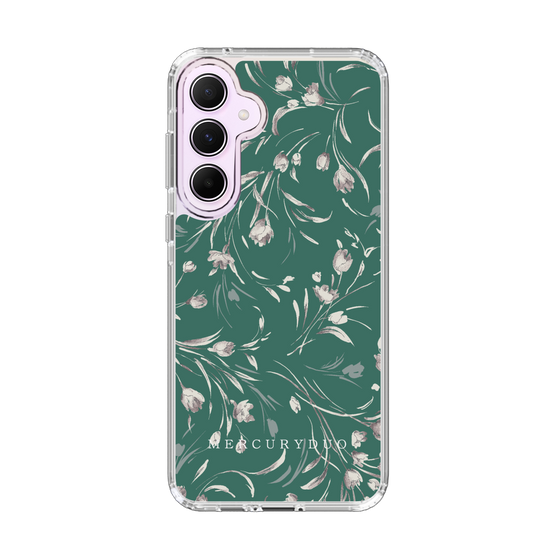 Slim Protection Case［ MERCURYDUO - BotanicalFlower - Green ］