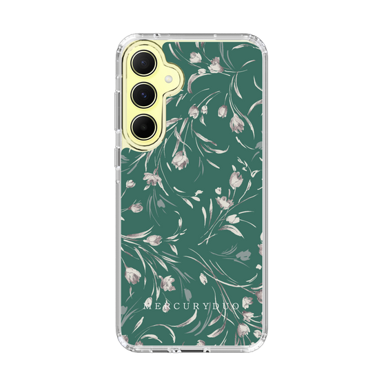 Slim Protection Case［ MERCURYDUO - BotanicalFlower - Green ］