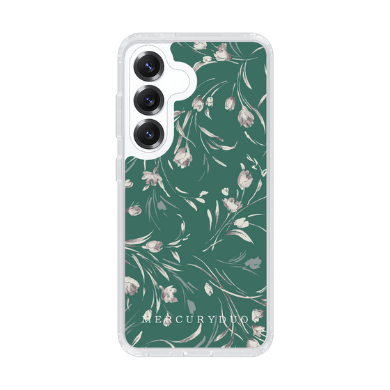 Slim Protection Case［ MERCURYDUO - BotanicalFlower - Green ］