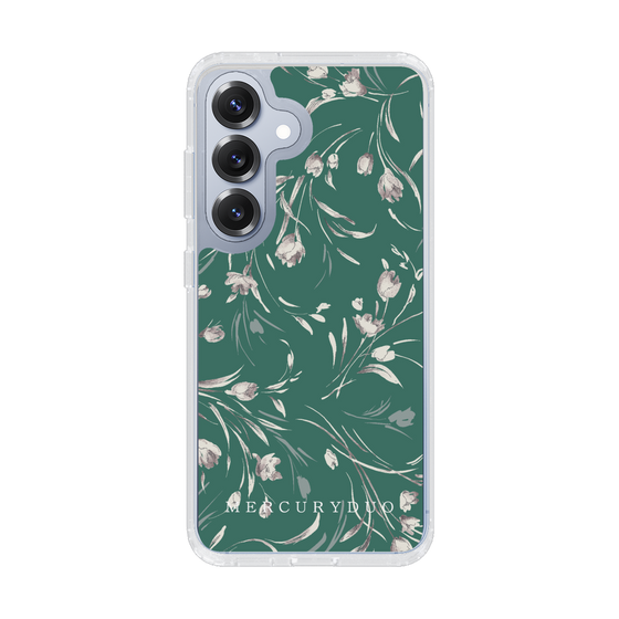 Slim Protection Case［ MERCURYDUO - BotanicalFlower - Green ］