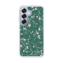 Slim Protection Case［ MERCURYDUO - BotanicalFlower - Green ］