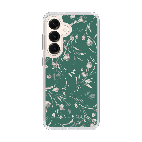 Slim Protection Case［ MERCURYDUO - BotanicalFlower - Green ］