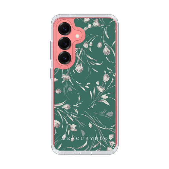 Slim Protection Case［ MERCURYDUO - BotanicalFlower - Green ］