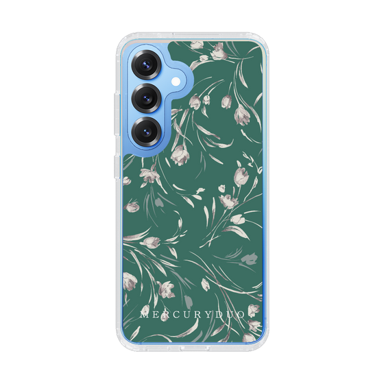 Slim Protection Case［ MERCURYDUO - BotanicalFlower - Green ］