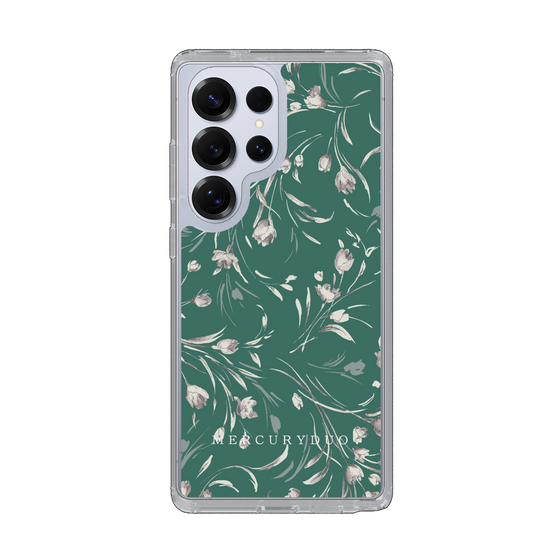Slim Protection Case［ MERCURYDUO - BotanicalFlower - Green ］