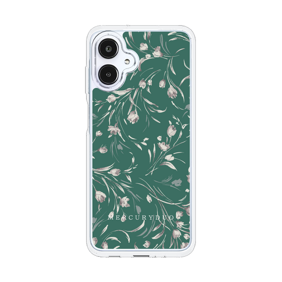 Slim Protection Case［ MERCURYDUO - BotanicalFlower - Green ］