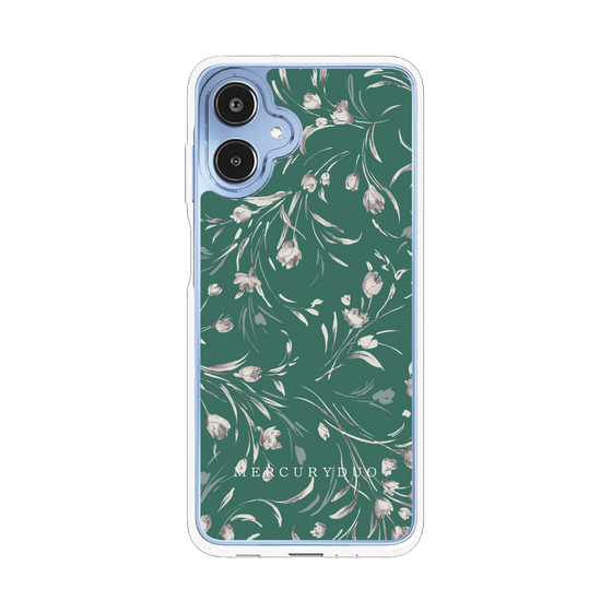 Slim Protection Case［ MERCURYDUO - BotanicalFlower - Green ］