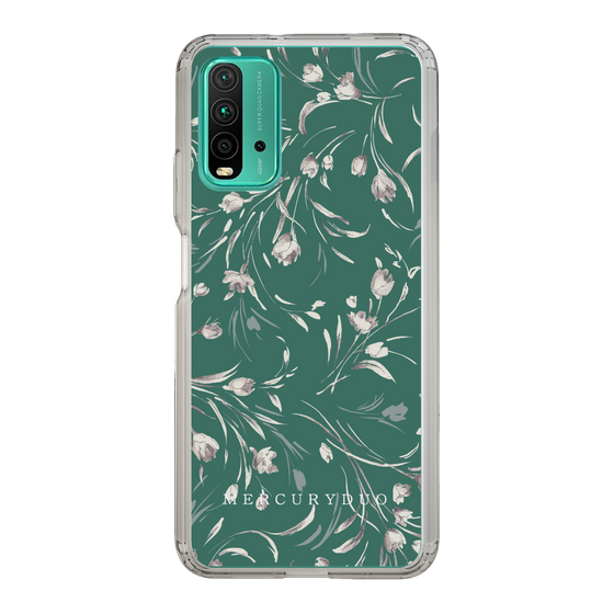 Slim Protection Case［ MERCURYDUO - BotanicalFlower - Green ］