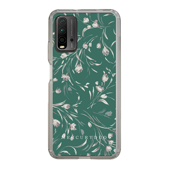 Slim Protection Case［ MERCURYDUO - BotanicalFlower - Green ］