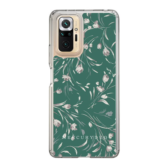 Slim Protection Case［ MERCURYDUO - BotanicalFlower - Green ］
