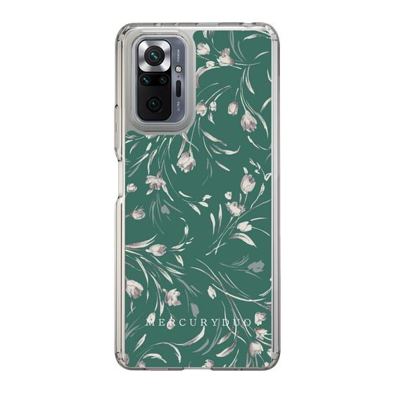 Slim Protection Case［ MERCURYDUO - BotanicalFlower - Green ］