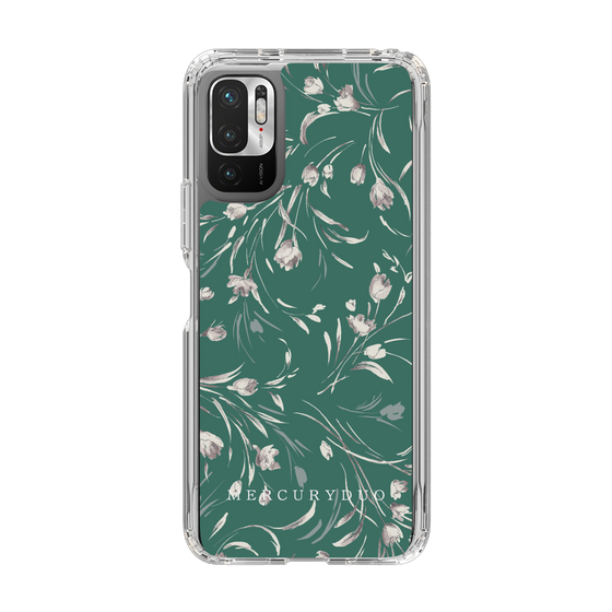 Slim Protection Case［ MERCURYDUO - BotanicalFlower - Green ］