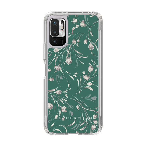 Slim Protection Case［ MERCURYDUO - BotanicalFlower - Green ］