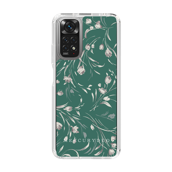 Slim Protection Case［ MERCURYDUO - BotanicalFlower - Green ］