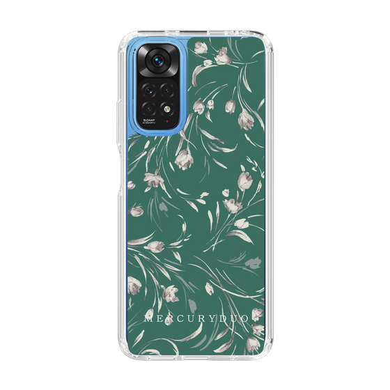 Slim Protection Case［ MERCURYDUO - BotanicalFlower - Green ］